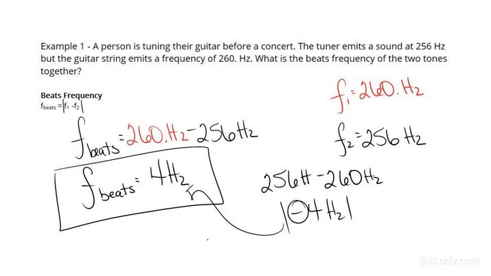 Beat Frequency Calculator