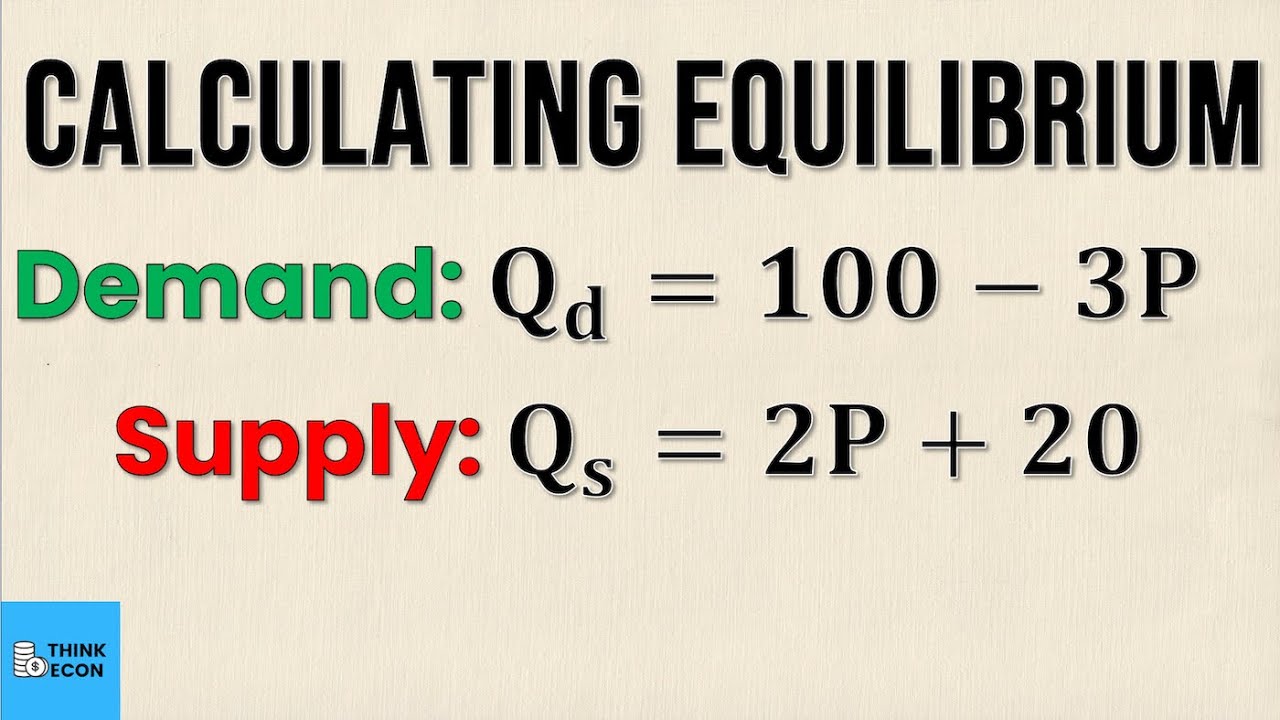 Equilibrium Quantity And Equilibrium Price Calculator Equilibrium Quantity And Equilibrium Price Calculator