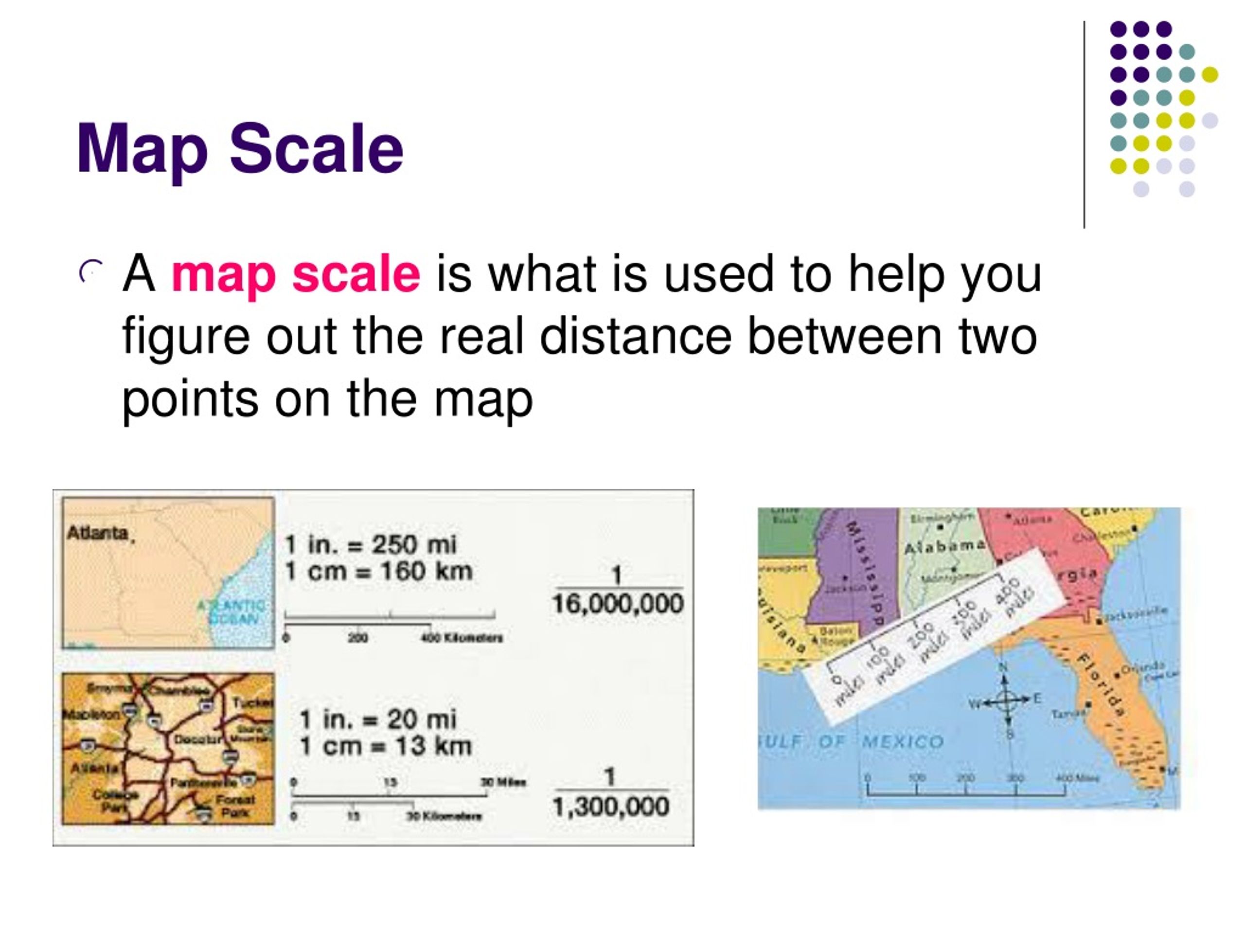Map Scale Definition