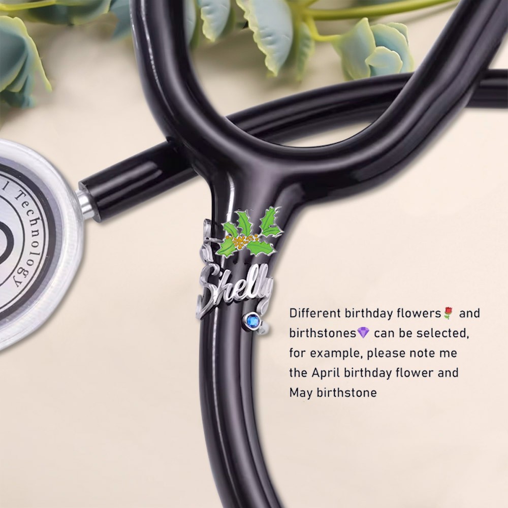 Personalized Stethoscope Id Tag Nurse Gift With Birthstone Student Nurse Gift Stethoscope Personalized Stethoscope Id Tag Nurse Gift With Birthstone Student Nurse Gift Stethoscope