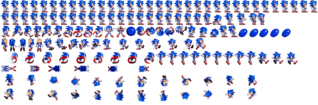 Sonic Sprites Transparent
