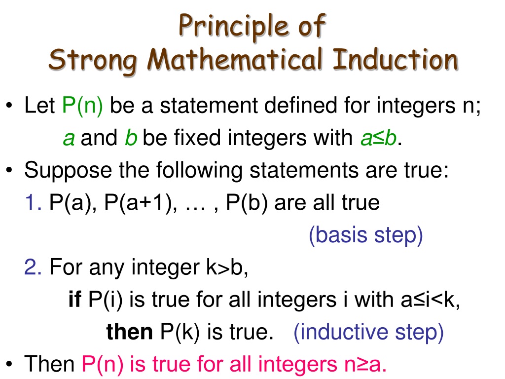 Strong Math Induction
